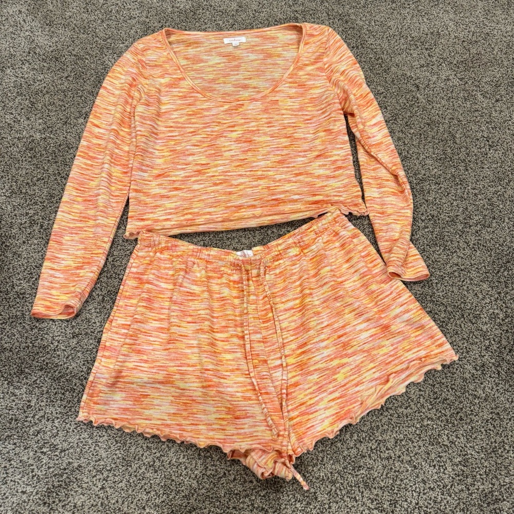 Colsie Multicolor Knit Lounge Set